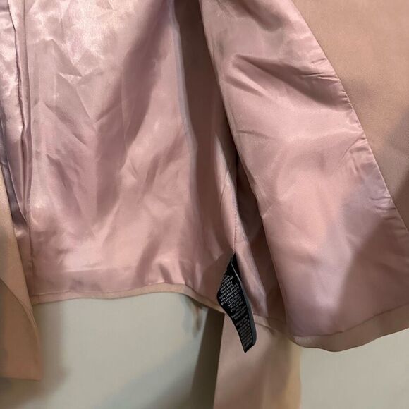 7 for All Mankind blush colored cropped blazer size large - Picture 5 of 6